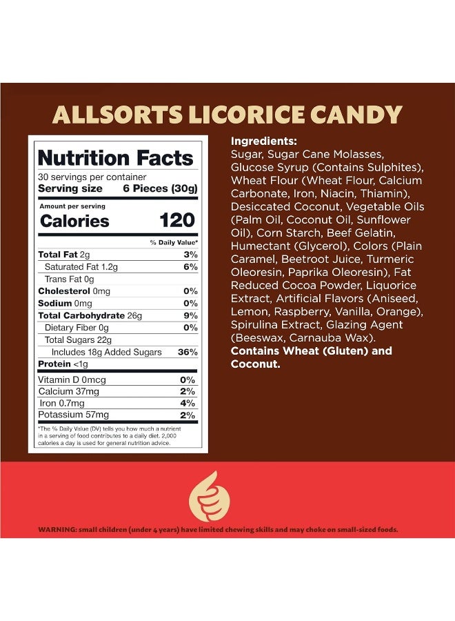 iLike Gustaf's Licorice Allsorts Retro Candy - 2 Pound Bag - Image 2